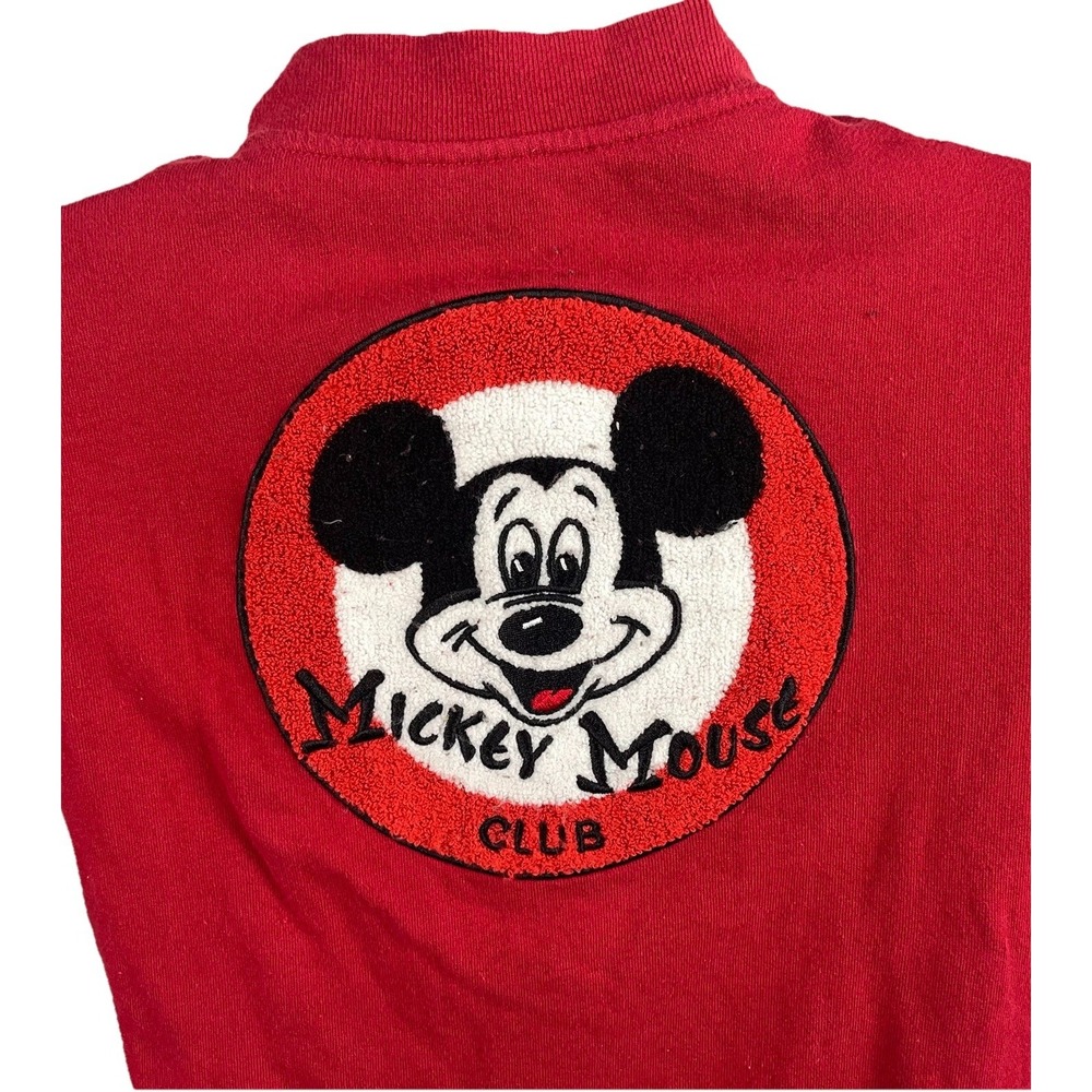 Mickey Mouse Club Mouseketeer VTG 90s Embroidered Bomber Jacket Medium Disney
